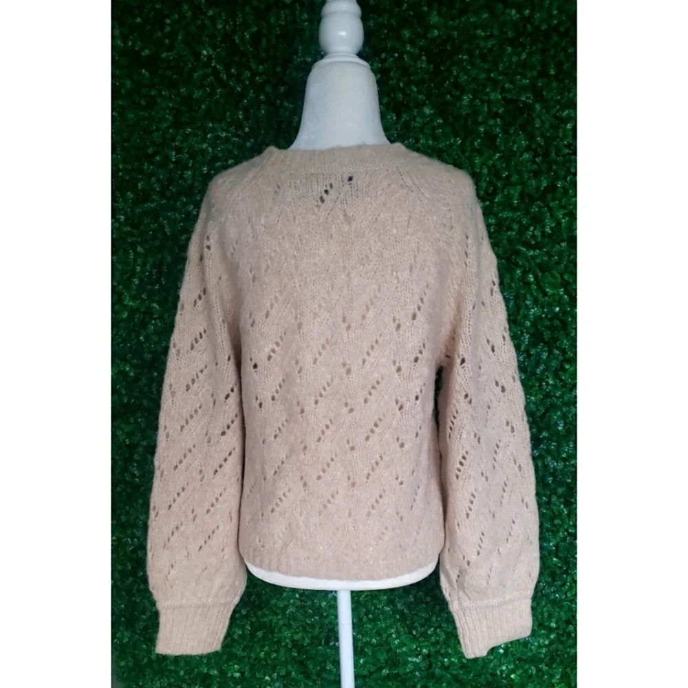 J.Crew Pointelle crewneck sweater